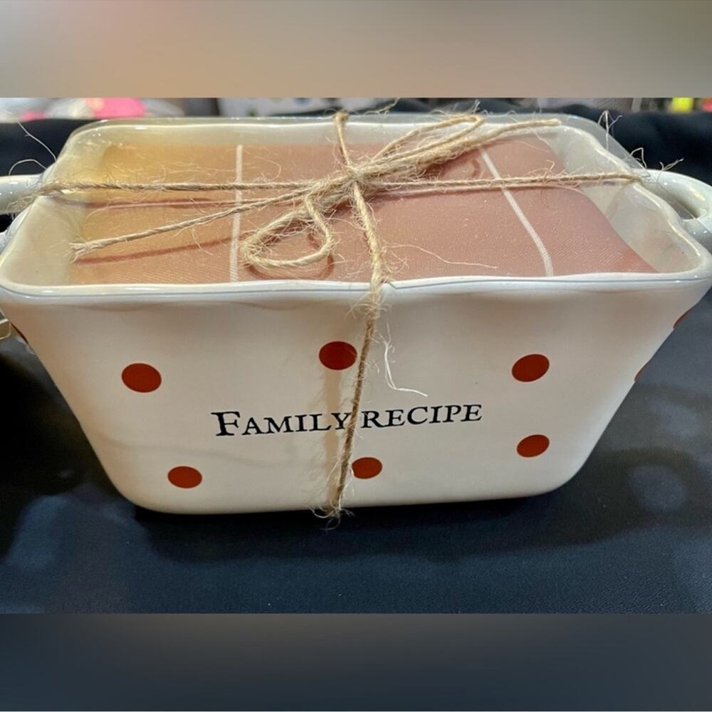 Mini Loaf Pan & Hand Towel Set - Family Recipe